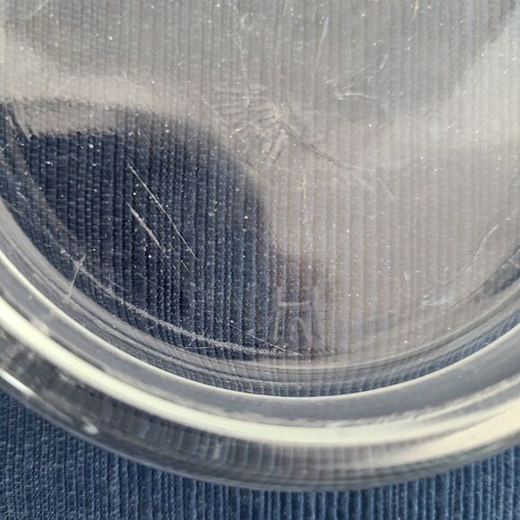 Hazel Atlas Vintage 1940s Glass Furniture Coaster Wood Floor Carpet Protector - Picture 5 of 16